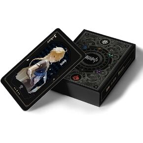 YJacuing Genshin Impact Black Gold Playing Cards, Collectible Poker Deck of Cards Game Merch