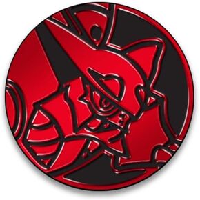 Pokemon Coin - Volcanion Flipping Coin - Steam Siege - Red