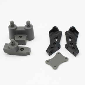 KingVal Replacement Plastic Car Shell Column Tail Wing Fixed Parts RC Spare Parts Compatible with WLtoys 124008 124010 RC Car