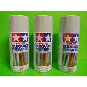 3 Pack COMPATIBLE WITH Tamiya 87064 Grey Fine Surface Primer L Spray Paint Can 180ml