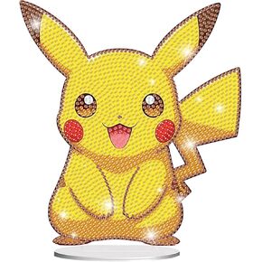 2D/Flat DIY Cartoon Diamond Painting Kit for Adults, Acrylic Diamond Art Kits for Adults Decoration Special Shape Diamond Art Cute Cartoon Pattern Suitable for Office Decoration, Desktop Decoration