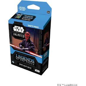 Star Wars: Unlimited TCG Legends of The Force Darth Maul Spotlight Deck - Ready-to-Play 50-Card Deck with Exclusive Cards, Ages 12+, 2+ Players, 20 Minute Playtime, Made by Fantasy Flight Games
