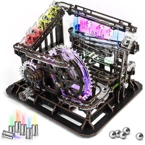 nicknack 3D Wooden Puzzle Model Building Kits Marble Run Toy Wood Marble Run ToyPuzzles Marble Machine Toy for Teens Boys Girls Birthday Gift