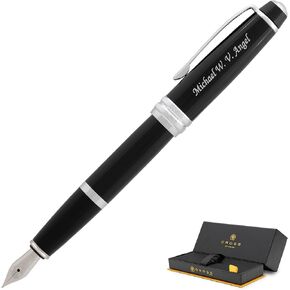 Engraved Cross Bailey Medalist Fountain Pen. Personalized Professional Gift Includes Medium Nib, Starter Ink, Gift Box, and Personalization.