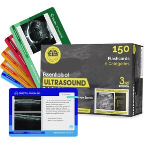 Medical Terminology Flashcards 2025 Ultrasound 150Pcs Flash Cards for Students, Doctors, Nurses, Educational Purposes Heavy Duty Cardstock Material Portable and Easy to Use