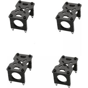 4 Sets Full Carbon Fiber Tube Clip Clamp Plate Motor Base Kit Mount Support Compatible With RC Multicopter 12mm 16mm 20mm 22mm 25mm 30mm(30MM)