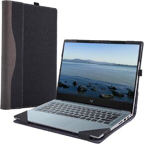 Laptop Case Cover for 15.6 inch HP Victus Gaming Laptop 15-FA 15t-FA 15-fb 15z-fb,PU Leather Notebook PC Sleeve Protective Bag with Pen Holder (Dark Blue)