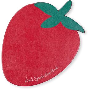 kate spade new york Leatherette Mouse Pad, 10.75" x 7.75" Mouse Mat with Non-Slip Back, Cute Mouse Pad for Office Desk (Strawberry)