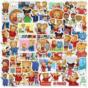 52Pcs Cute Cartoon Stickers Pack, Aesthetic Vinyl Waterproof Sticker Decals for Water Bottle,Laptop,Phone,Skateboard,Scrapbooking,Bumper for Teens Adults Fans for Party Supply