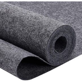 BENECREAT 10FT 15.75 Inch Wide Black Felt Roll Craft Felt Nonwoven Fabric Sheets(0.9mm Thick) Great Felt for Crafts, Patchwork Sewing, Costumes