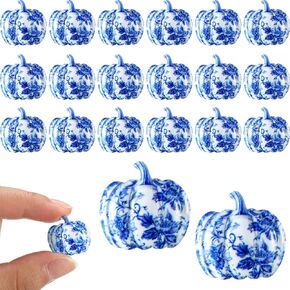 Leinuosen 60 Pcs Autumn Pumpkin Mini Flatback Resin Charms Thanksgiving Halloween Resin Embellishments Cabochons Decoration Accessories for Hair Clip Phone Case