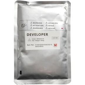 500g 600g Compatible Developer Toner Iron Powder for C6502 C5110 C5100 C651 C751 C6503 C7100 C7110 C8003 C5200 C8002 C5510 C5300(1pc 500g Black)