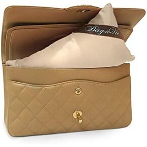 Bag-a-Vie Handbag Shaper Pillow Luxury Handbag & Purse Shaper - [Mini] 9' x 4.5' - Fits Flap and Shoulder Bags - Champagne