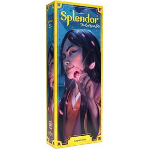 Splendor The Sun Never Sets Board Game Expansion - Enhance Gameplay with New Strategies & Challenges, Fun for Families, Kids & Adults, Ages 10+, 2-4 Players, 45 Min Playtime, Made by Space Cowboys