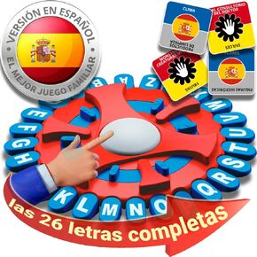 26 Teclas Basta Juego De Mesa, Juegos De Mesa En EspañOl, Spanish Games, Quick Thinking Letter Pressing Word Game, A Great Board Game for Family and Friends (MX)