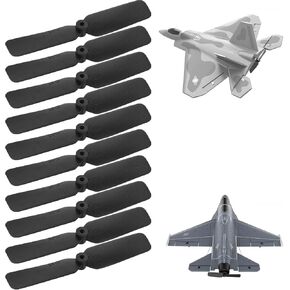 10 PCS Propellers Spare Part for Mini F-16 Falcon 365mm / Mini F-22 Raptor EPP 260mm, 761-7 F22 260mm/76110 F16 267mm, RC Airplane Propeller, 2.5 Inch 2-Blade