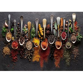 Ravensburger - Spices from All Over The World - 1000 Piece Jigsaw Puzzle - Enticing, Vibrant Spices from Around The Globe - Fresh & Dried - Ideal Gift - Frameable Art - Puzzles for Adults