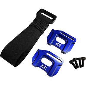 Aluminium Alloy Tall Battery Holder Mount Hold-Downs for Traxxas 1/8 Sledge - Blue