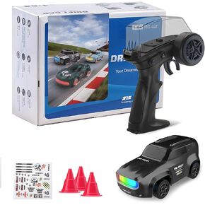RC Drift Car 1/64 Scale Mini RC ، 2.4GHz Micro Turbo Racing 4WD Desktop Remote Rally Car مع أضواء LED للبالغين هدية لعب الأطفال (AE86) in Kuwait