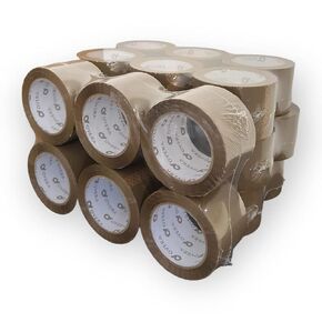 Heavy Duty Tan Packing Tape 24 Rolls 3 Inch x 110 Yards (330 Feet) Per Roll Carton Sealing Tape for Shipping Packaging Moving Office Storage & Tape Gun Refills 1.8 Mil 3960 Total Yards