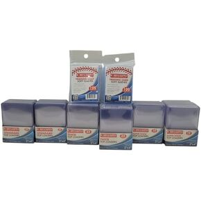 Hobby & Supply 150 Pcs Assorted 3x4 inch Top Loaders Holder for Collectible Sports Cards. 100 Standard 35pt Size, 25 Thick 60pt Size, 25 Thicker 100pt Size