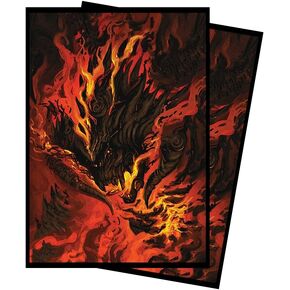 Fire Demon MTG Card Sleeves - 100 Count Standard Size TCG Sleeves - Compatible with Magic The Gathering, Lorcana - Double Sleeving - Original Art Design, Premium Protection