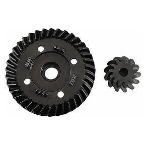Steel Spiral Diff Ring Gear 37T & Pinion Gear 13T Set, Rear Differential Upgrade Parts for 1/10 Maxx RC Truck, Heavy Duty Metal Gears Replacement for Part #8977