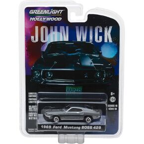 Greenlight 1/64 Hollywood Series 18 - John Wick (2014) - 1969 Ford Mustang BOSS 429 44780-E [Shipping from Canada]