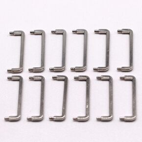 AirAds Dollhouse 1:12 Miniature Furniture Cabinet Chest Handles Metal Drawer Handles Silver (Lot 12)