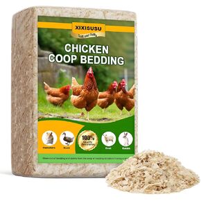 Pine Shavings for Chickens - 1lb Natural Chicken Coop Bedding | Soft Wood Shavings for Hens, Baby Chicks, Rabbits, Hamsters, Gerbils, and Chinchillas | Hemp Bedding for Chickens