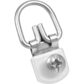 OOK 50636 D-Ring Hangers, Mirror Hangers, Picture Hangers, ReadyScrew, Steel, Zinc Plated, 25lb (10 Set)
