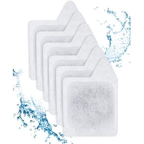 Replacement Filter Cartridges XS Compatible with Tetra Whisper Filter Extra Small Fish Tank Filters & Other Fish Tank Filters Small for Less 3 Gallons Aquarium Accessories, 6 Pack
