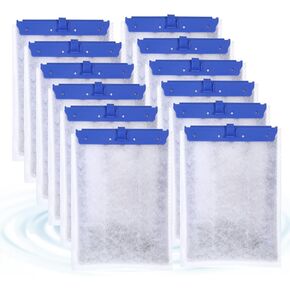8pcs مرشحات خزان السمك خراطيش ، وسائط مرشح حوض السمك لـ Tetra Whisper Filter Fish Fix Filters Filter turtle tank ، خراطيش مرشح بديلة متوسطة لمرشح حوض السمك 10 جالون مرشح خزان السمك