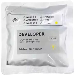DV311 Developer Powder Compatible for C220 C360 C280 210g Bag CMYK 1 Piece(M-210g)