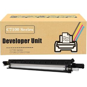 C7100 Series 607K07291 607K07280 607K07270 607K07260 Developer Unit Replacement Compatible for Xerox VersaLink C7120 C7125 C7130 Printer, High Yield 300,000 Pages Cyan