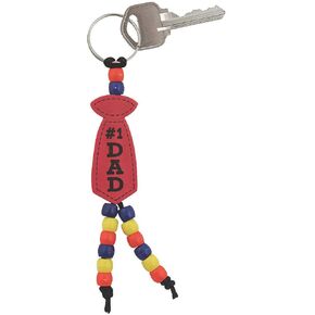 Father's Day Beaded Keychain Craft Kit -12 - Crafts for Kids and Fun Home Activities