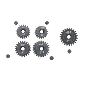 48P 3mm Rc Pinion Gear Set 19T 20T 21T 22T 23T for 1/16 traxxas Slash 4X4 E-Revo Summit 1/10 4-Tec Bandit Slash Rustler Stampede Raptor Upgrade Parts