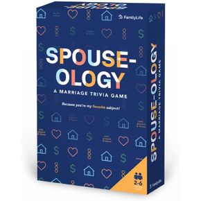 FamilyLife Spouseology Game (Updated 2024) – Card Trivia Games for Couples Including 240 Questions with Competitive Mode, One-on-One Mode, Scoreboard & 6 Dry-Erase Boards