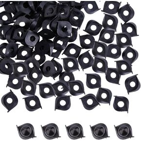 SUPERFINDINGS 100Pcs Safety Eyes Plastic Craft Crochet Eyes Washers 29mm Toys' Eyelid Fit for Amigurumi 3D Double Eyelid Buckles for Stuffed Animals DIY Puppet Teddy Bear Toys' Doll Making Supplies