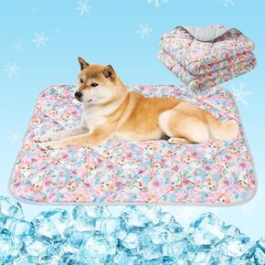Dog Cooling Mat, Cat Self Cool Ice Pads,Lightweight Pet Pad Blanket Bed Cover,Puppies Summer Cool Tech Fabric,Washable Dog Sleeping Mat for Home & Outdoor,Keep Cooling for Pets