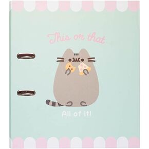 Grupo Erik Pusheen Lever Arch File - A4 File Folder - Large Documents Storage Files - 11 x 12.6 Inch (28 x 32 cm) - A4 Ring Binder - 2 Ring Binder - Pusheen Folder - Kawaii Stationery
