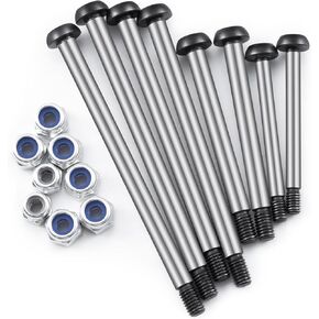 RC-Hub 1/10 Suspension Hinge Pin Set Steel Self-Tapping RC Hinge Pins Kit for 1/10 Slash 4x4 2wd RC Crawler Cars Upgrade Parts