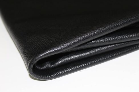 1 SQFT Top Grain Cowhide Black Leather for DIY, Sewing, Crafting, Tooling, Furniture and Upholstery with Embossed Texture – Thickness 1mm and 2-3 oz in Saudi Arabia