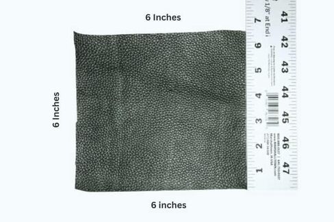 1 SQFT Top Grain Cowhide Black Leather for DIY, Sewing, Crafting, Tooling, Furniture and Upholstery with Embossed Texture – Thickness 1mm and 2-3 oz in Saudi Arabia