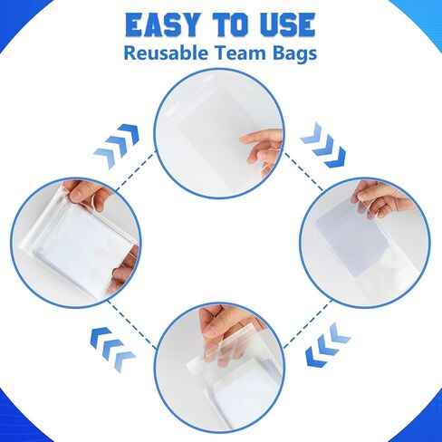 حقائب فريق DEDC 200PCS لحامل البطاقة شبه الصلبة ، حقائب الفريق القابلة لإعادة الاستخدام لبطاقات التداول تناسب أكمام شبه صلبة in Kuwait