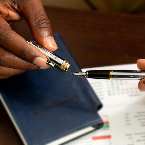 Engraved Cross Bailey Medalist Fountain Pen. Personalized Professional Gift Includes Medium Nib, Starter Ink, Gift Box, and Personalization. in Saudi Arabia