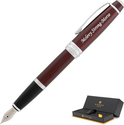 Engraved Cross Bailey Medalist Fountain Pen. Personalized Professional Gift Includes Medium Nib, Starter Ink, Gift Box, and Personalization. in Saudi Arabia