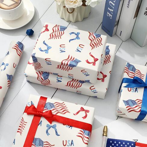 FYSUIMU Summer Wrapping Paper -Mini Roll- 17 Inch x 32.8Ft Blue White Beach Fish Gift Wrap Paper Tropical Art Paper for Luau Pool Party Baby Shower Birthday DIY Crafts in Kuwait