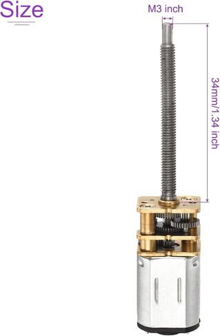 DMiotech 6V 60RPM Rated Torque 15 Output Shaft Length 55mm Micro DC Speed Reduction Motor Mini Metal Gearbox Motor for RC Car Robot Model DIY RC Toys Engine in Saudi Arabia