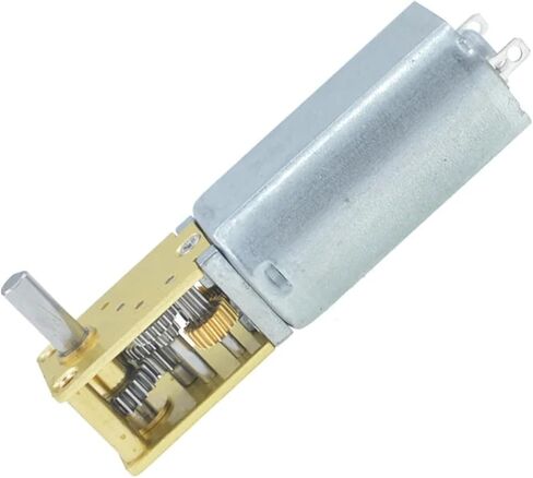 DC 3/6/12V MINI MICRO MECOR GEAR MOTION 4-762RPM 1218-050 WORM GEAR MOTOR SMART ROBOT CAR ELXTRICT MOTER مخفض (12V 136RPM ، عمود واحد) in Kuwait